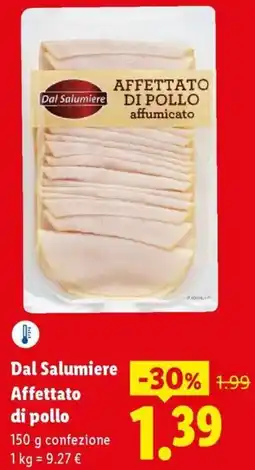 Lidl Dal Salumiere Affettato di pollo offerta