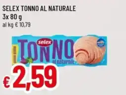 Famila Selex tonno al naturale offerta