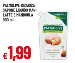 Famila Palmolive ricarica sapone liquido mani latte e mandorla offerta