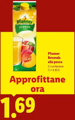 Lidl Pfanner Bevanda alla pesca offerta