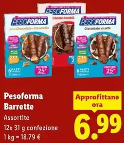 Lidl Pesoforma Barrette offerta