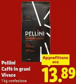 Lidl Pellini Caffè in grani Vivace offerta