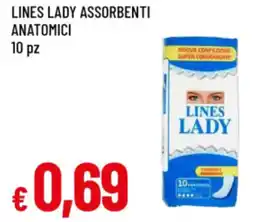 Famila Lines lady assorbenti anatomici offerta