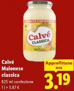 Lidl Calvé Maionese classica offerta