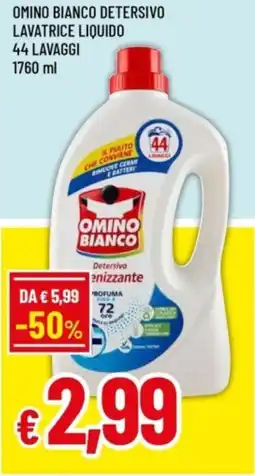 Famila Omino bianco detersivo lavatrice liquido offerta