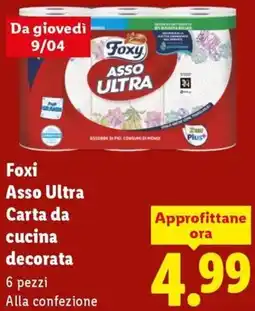 Lidl Foxi Asso Ultra Carta da cucina decorata offerta