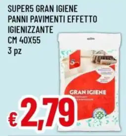 Famila Super5 gran igiene panni pavimenti effetto igienizzante offerta