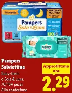 Lidl Pampers Salviettine offerta