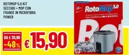 Famila Rotomop 5.0 kit secchio+mop con frange in microfibra power offerta