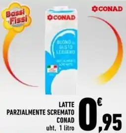 Conad Latte parzialmente scremato CONAD offerta