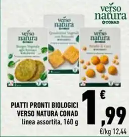 Conad Piatti pronti biologici verso natura CONAD offerta