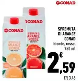 Conad Spremuta di arance CONAD offerta