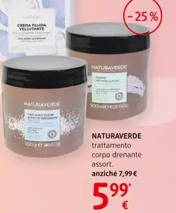 dm drogerie markt NATURAVERDE trattamento corpo drenante offerta