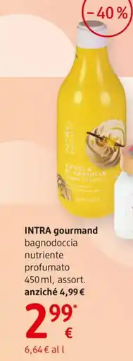 dm drogerie markt INTRA gourmand bagnodoccia nutriente profumato offerta