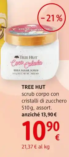 dm drogerie markt TREE HUT scrub corpo con cristalli di zucchero offerta