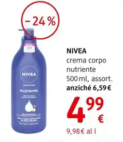 dm drogerie markt NIVEA crema corpo nutriente offerta