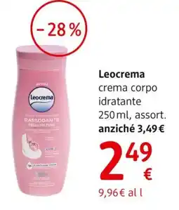 dm drogerie markt Leocrema crema corpo idratante offerta