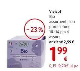 dm drogerie markt Vivicot Bio assorbenti con puro cotone offerta