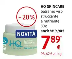 dm drogerie markt HQ SKINCARE balsamo viso struccante e nutriente offerta
