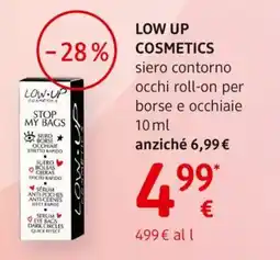 dm drogerie markt LOW UP COSMETICS siero contorno occhi roll-on per borse e occhiaie offerta