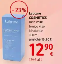 dm drogerie markt Labcare COSMETICS Rich milk tonico viso idratante offerta