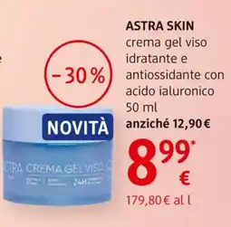 dm drogerie markt ASTRA SKIN crema gel viso idratante e antiossidante con acido ialuronico offerta