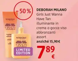 dm drogerie markt DEBORAH MILANO Girls Just Wanna Have Tan illuminante in offerta