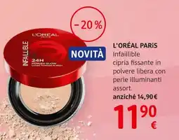 dm drogerie markt L'ORÉAL PARIS Infaillible cipria fissante in polvere libera con perle illuminanti offerta