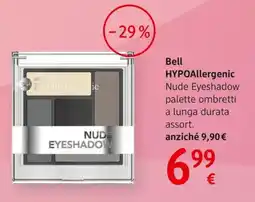 dm drogerie markt Bell HYPOAllergenic Nude Eyeshadow palette ombretti a lunga durata offerta