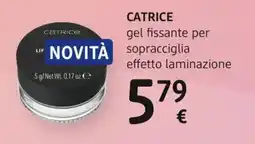 dm drogerie markt CATRICE gel fissante per sopracciglia effetto laminazione offerta