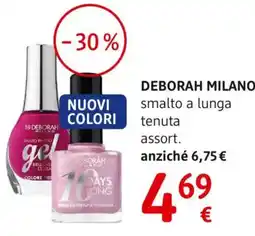 dm drogerie markt DEBORAH MILANO smalto a lunga tenuta offerta