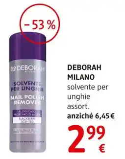 dm drogerie markt DEBORAH MILANO solvente per unghie offerta