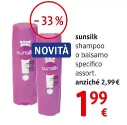 dm drogerie markt sunsilk shampoo o balsamo specifico offerta