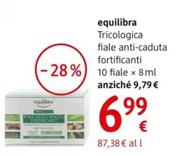 dm drogerie markt equilibra Tricologica fiale anti-caduta fortificanti offerta