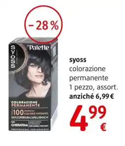 dm drogerie markt syoss colorazione permanente offerta