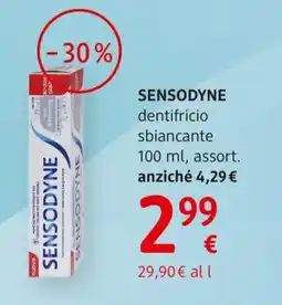 dm drogerie markt SENSODYNE dentifricio sbiancante offerta