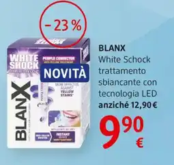 dm drogerie markt BLANX White Schock trattamento sbiancante con tecnologia LED offerta