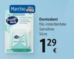 dm drogerie markt Dontodent filo interdentale Sensitive offerta