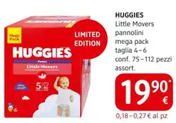 dm drogerie markt HUGGIES Little Movers pannolini mega pack offerta