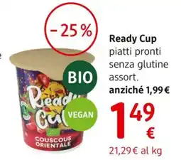 dm drogerie markt Ready Cup piatti pronti senza glutine offerta