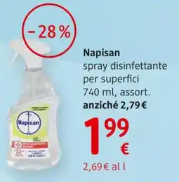 dm drogerie markt Napisan spray disinfettante per superfici offerta