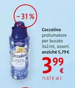 dm drogerie markt Coccolino profumatore per bucato offerta