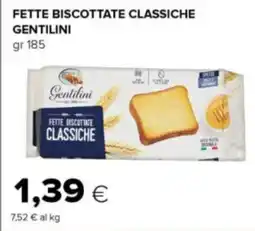 Oasi Fette biscottate classiche GENTILINI offerta