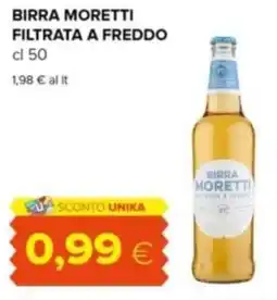 Oasi Birra moretti filtrata a freddo offerta