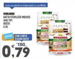 Ayoka Morando gatto sterilized mousse offerta