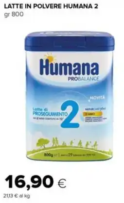 Oasi Latte in polvere HUMANA 2 offerta
