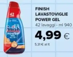 Oasi Finish lavastoviglie power gel offerta