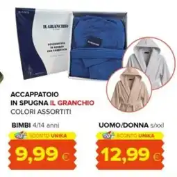 Oasi Accappatoio in spugna il granchio Bimbi offerta