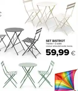 Oasi Set bistrot 1 tavolo + 2 sedie offerta