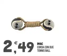 Ayoka Imac corda con due tennis ball offerta